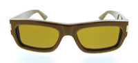 Saint Laurent SL 837-003 Brown Rectangle Mens Sunglasses
