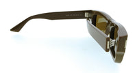 Saint Laurent SL 837-003 Brown Rectangle Mens Sunglasses