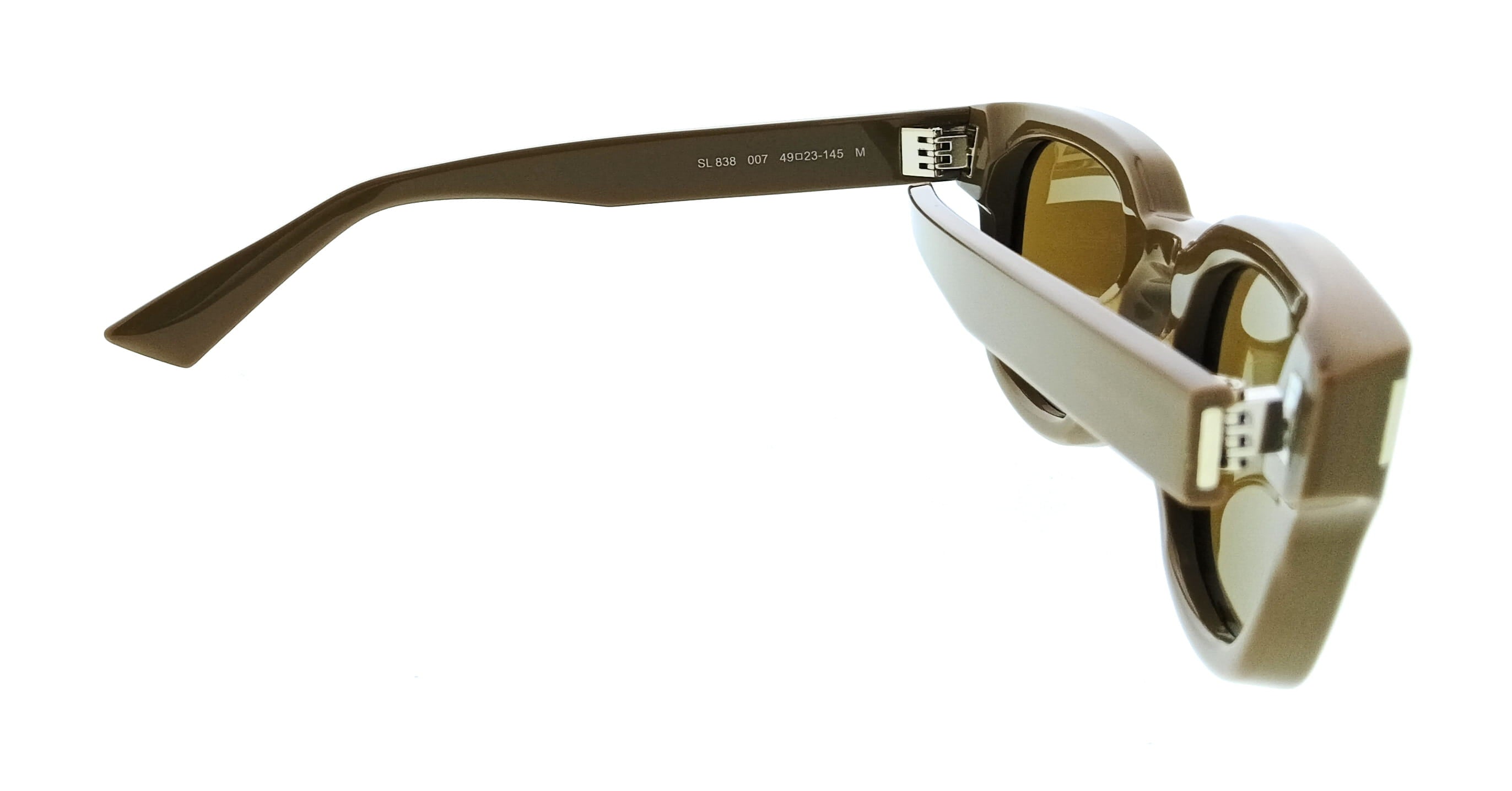 Saint Laurent SL 838-007 Brown Square Mens Sunglasses