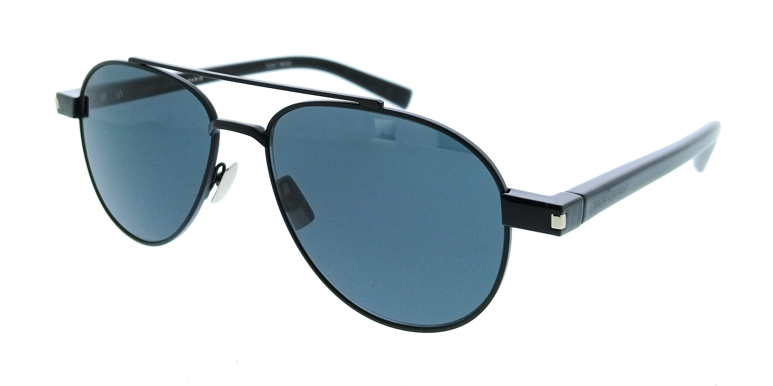 Saint Laurent SL 843-001 Black Aviator Mens Sunglasses