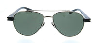 Saint Laurent SL 843-002 Silver Aviator Mens Sunglasses