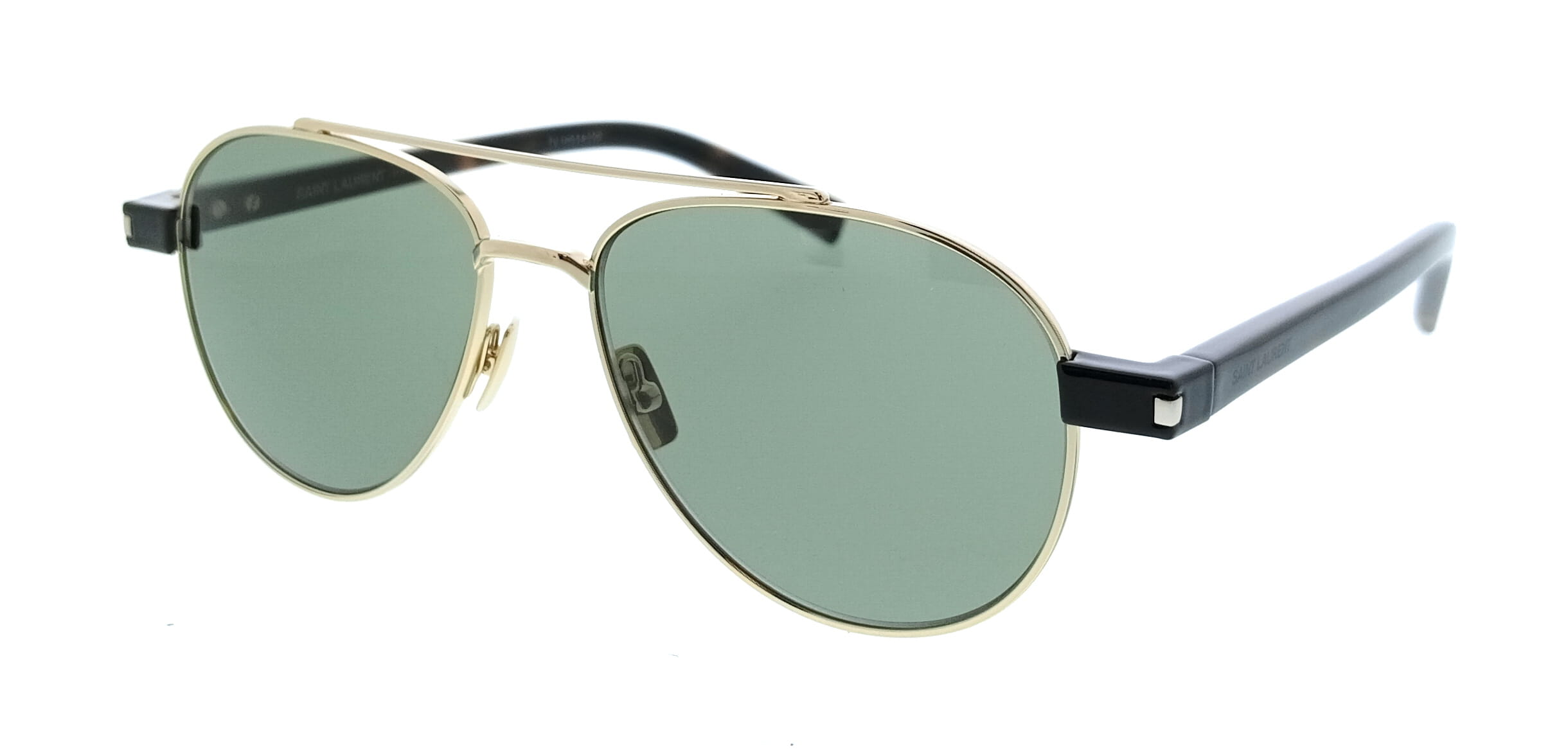 Saint Laurent SL 843-003 Gold Aviator Mens Sunglasses