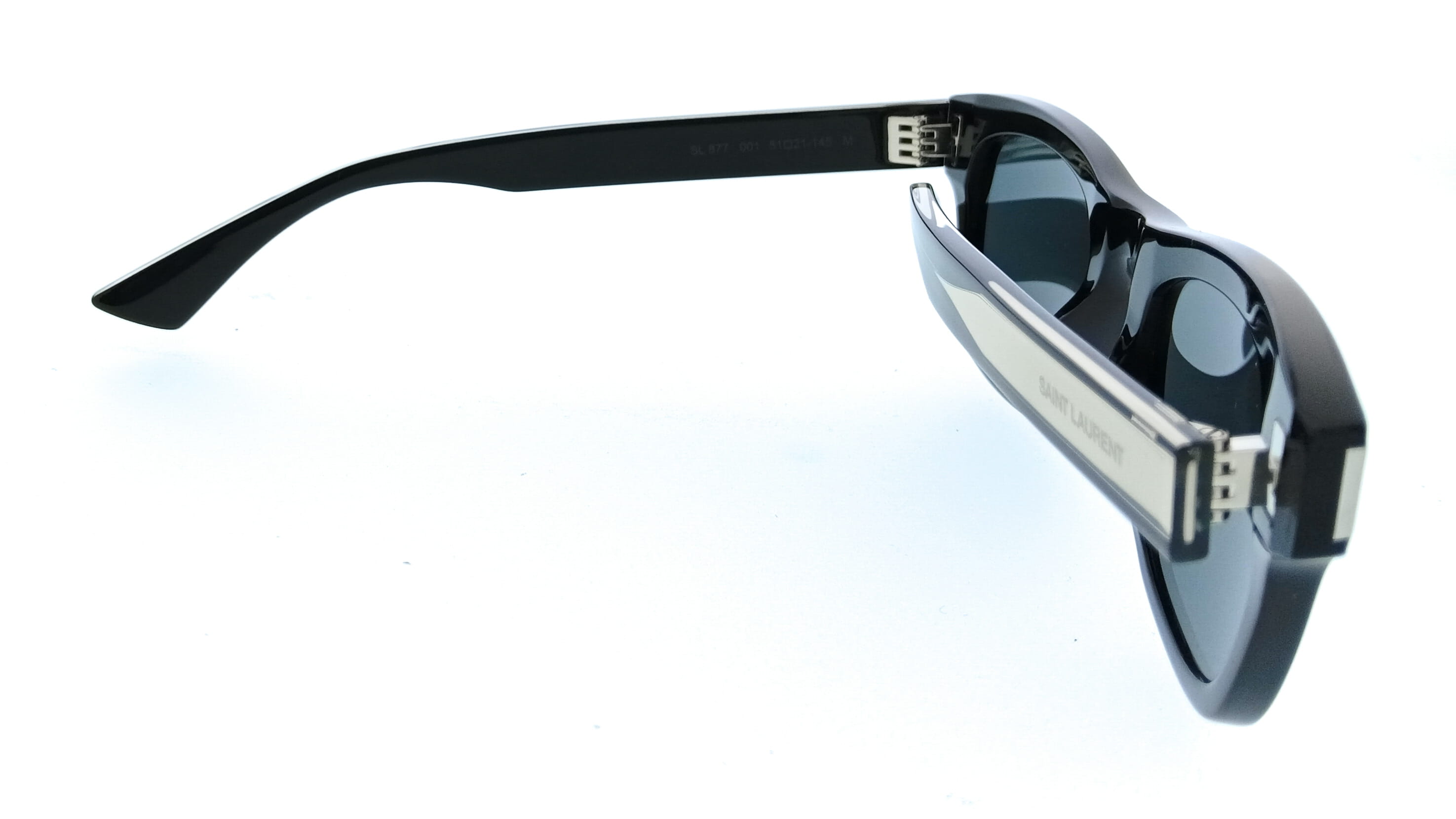 Saint Laurent SL 877-001 Black Square Womens Sunglasses