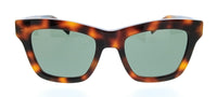 Saint Laurent SL M156-001 Havana Square Womens Sunglasses