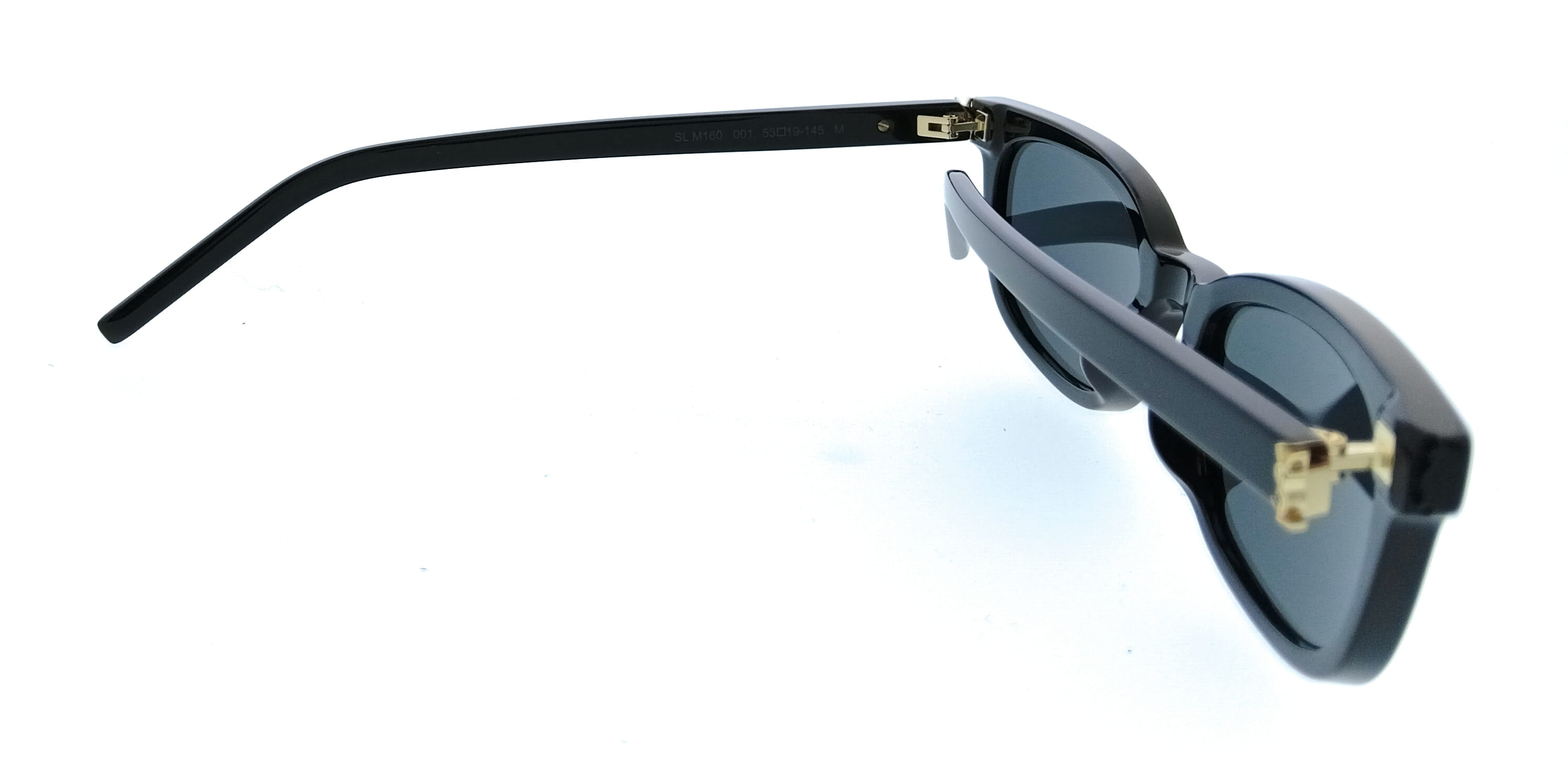 Saint Laurent SL M160-001 Black Rectangle Womens Sunglasses