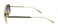John Varvatos JV563 0GOL Mens Gold Navigator Sunglasses
