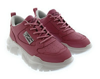 Versace Jeans Couture Women's Pink Chunky-Sole Lace-Up Sneakers-