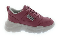 Versace Jeans Couture Women's Pink Chunky-Sole Lace-Up Sneakers-