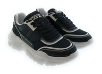 Versace Jeans Couture Women's Black and White Chunky Lace-Up Sneakers-