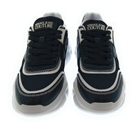 Versace Jeans Couture Women's Black and White Chunky Lace-Up Sneakers-
