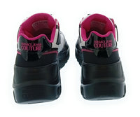 Versace Jeans Couture Women's White Pink and Black Chunky Lace-Up Sneakers-