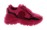 Versace Jeans Couture Women's Fuchsia Chunky Lace-Up Sneakers-