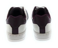 Versace Jeans Couture Women's White and Burgundy Low-Top Lace-Up Sneakers-