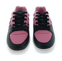 Versace Jeans Couture Women's Pink and Black Low-Top Lace-Up Sneakers-