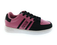 Versace Jeans Couture Women's Pink and Black Low-Top Lace-Up Sneakers-