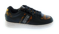 Versace Jeans Couture Women's Black Baroque Print Low-Top Lace-Up Sneakers-