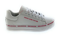 Versace Jeans Couture Women's White Logo Platform Lace-Up Sneakers-
