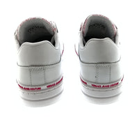 Versace Jeans Couture Women's White Logo Platform Lace-Up Sneakers-