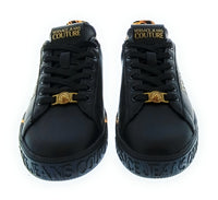 Versace Jeans Couture Women's Black Baroque Platform Lace-Up Sneakers-