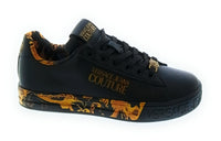 Versace Jeans Couture Women's Black Baroque Platform Lace-Up Sneakers-