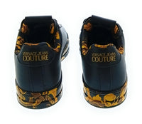 Versace Jeans Couture Women's Black Baroque Platform Lace-Up Sneakers-
