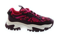 Versace Jeans Couture Women's Burgundy Floral Chunky Lace-Up Sneakers-
