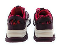 Versace Jeans Couture Women's Burgundy Floral Chunky Lace-Up Sneakers-