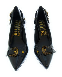 Versace Jeans Couture Women's Black Pointed-Toe Stiletto Pumps-