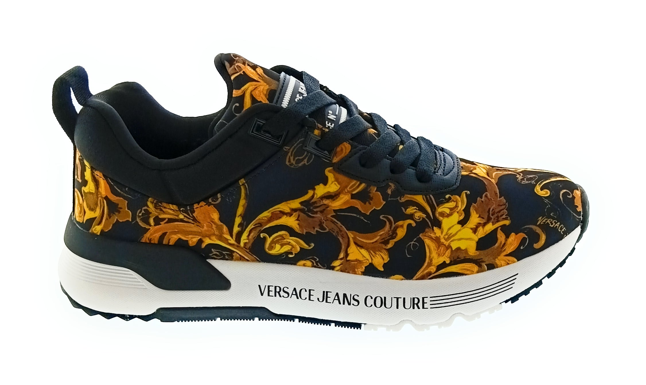 Versace Jeans Couture Versace Jeans Couture Black/Gold Mens Baroque Athletic Sneakers-