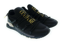 Versace Jeans Couture Versace Jeans Couture Black/Gold Mens Signature Neoprene Sneakers-