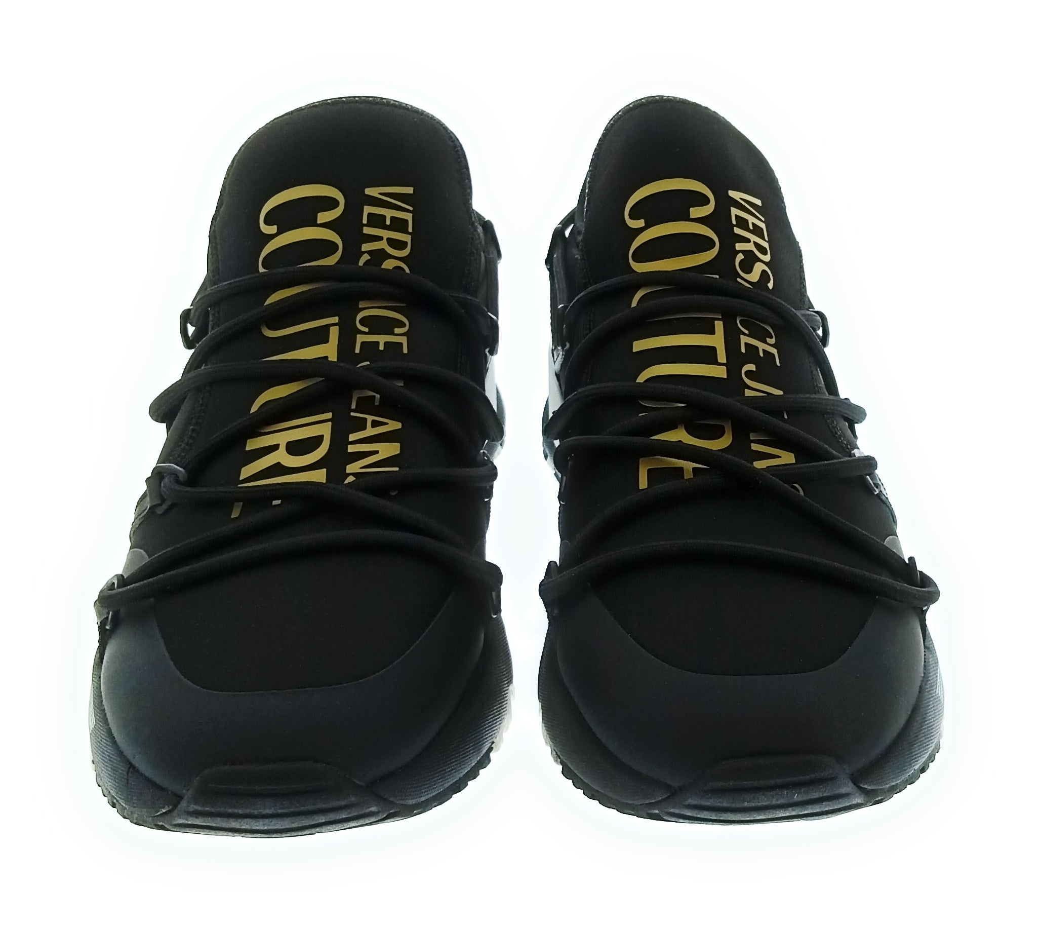 Versace Jeans Couture Versace Jeans Couture Black/Gold Mens Signature Neoprene Sneakers-