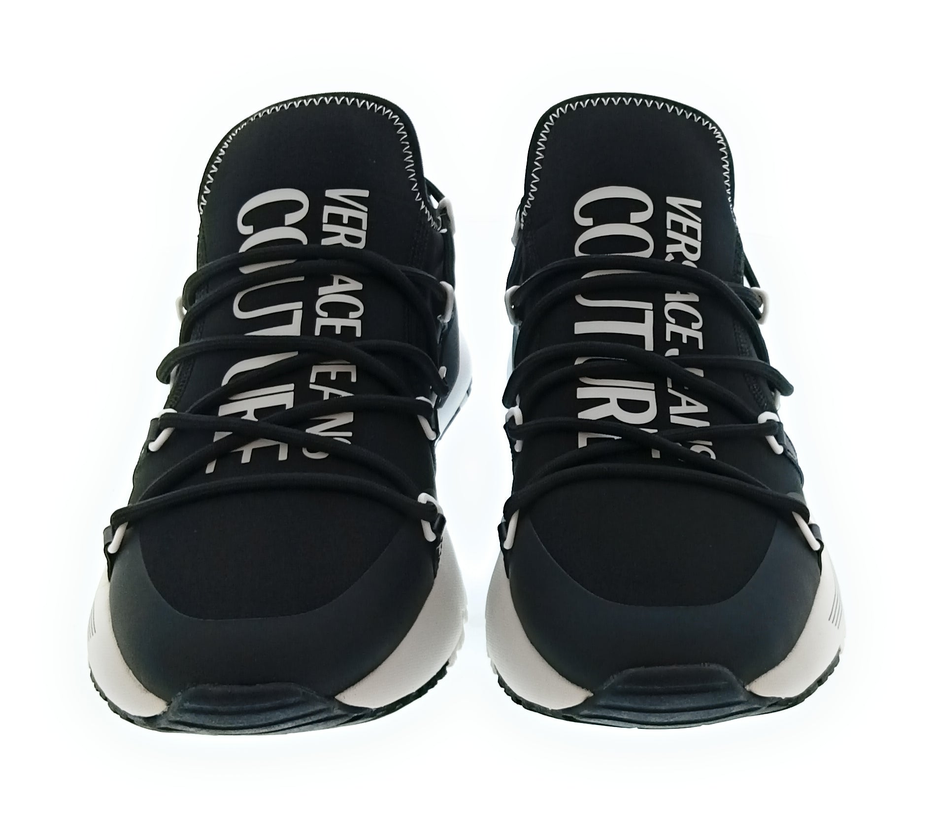Versace Jeans Couture Versace Jeans Couture Black/White Mens Signature Neoprene Sneakers-