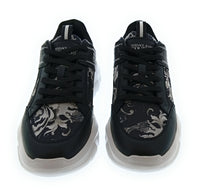 Versace Jeans Couture Versace Jeans Couture Black/Grey Mens Baroque Fashion Sneakers-