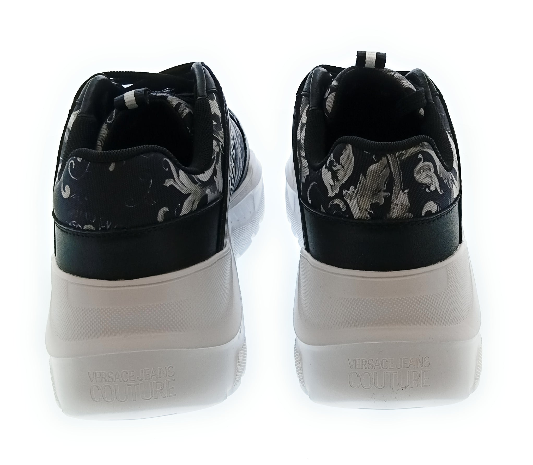 Versace Jeans Couture Versace Jeans Couture Black/Grey Mens Baroque Fashion Sneakers-