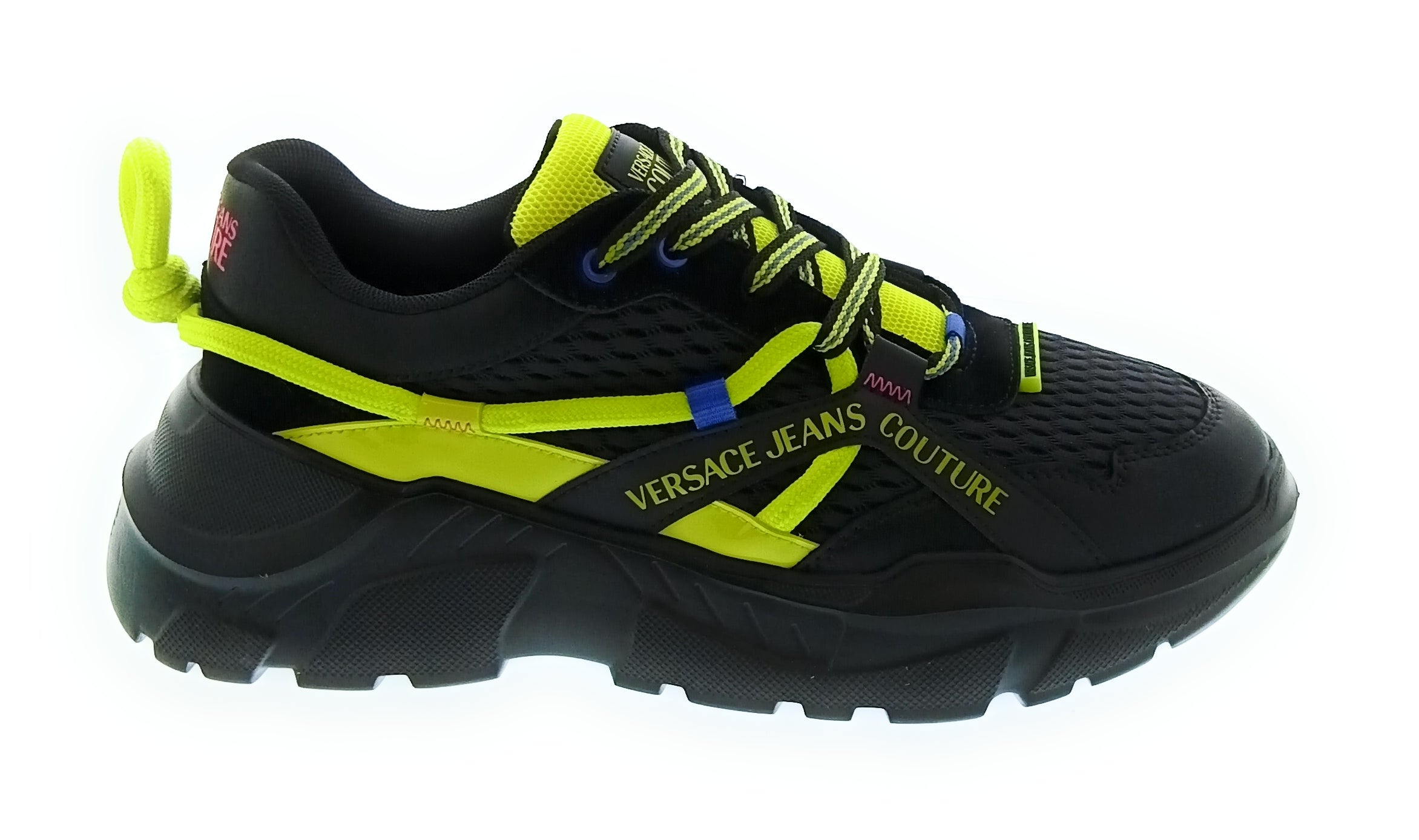 Versace Jeans Couture Versace Jeans Couture Black/Yellow Mens Fashion Athletic Sneakers-