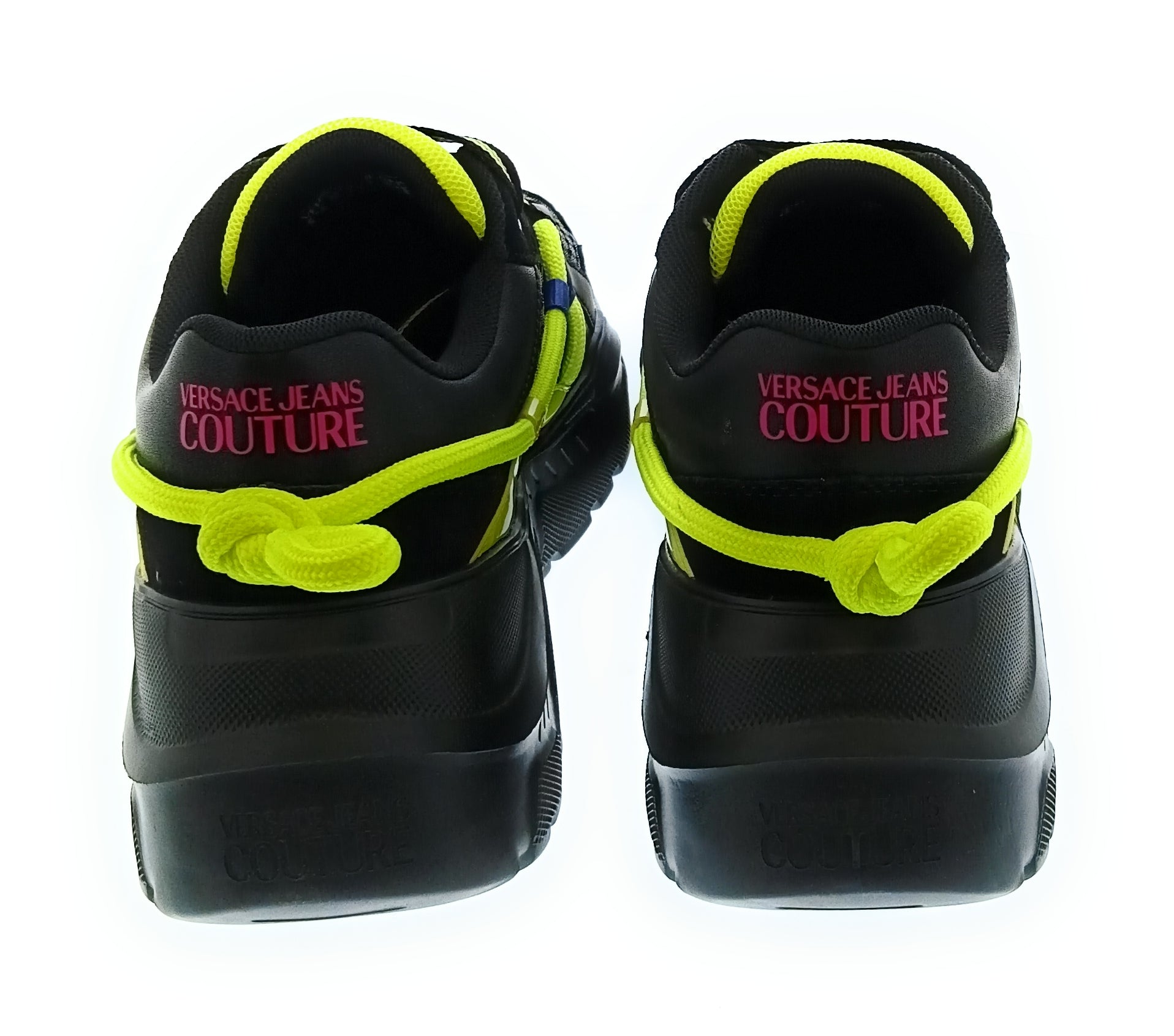 Versace Jeans Couture Versace Jeans Couture Black/Yellow Mens Fashion Athletic Sneakers-