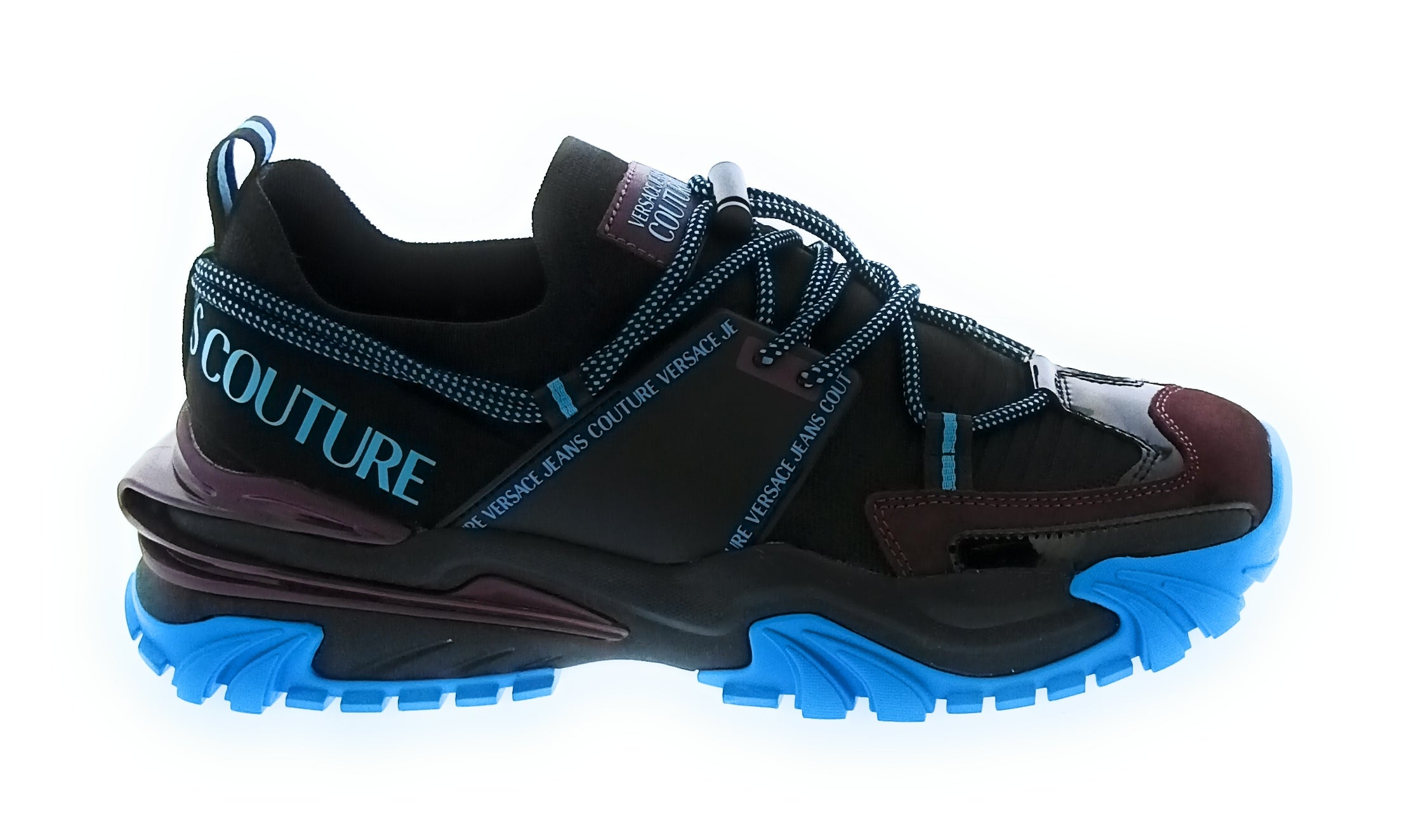 Versace Jeans Couture Versace Jeans Couture Black/Blue Mens Fashion Athletic Sneakers-