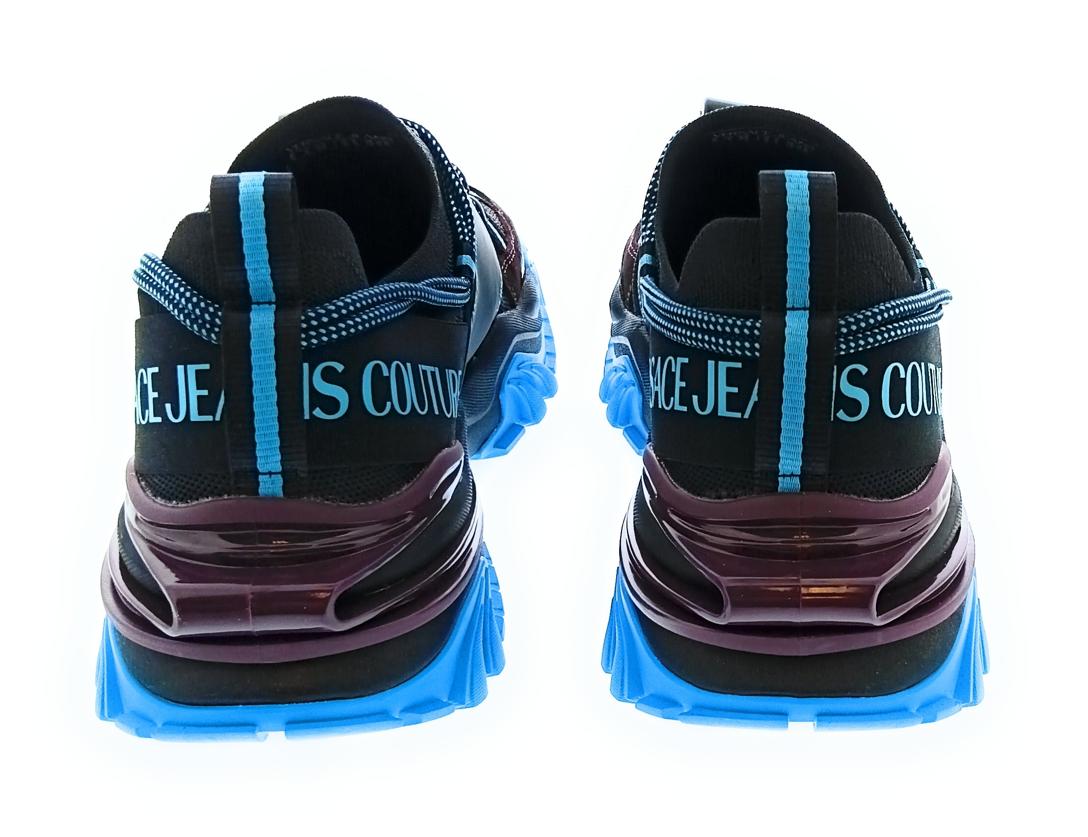Versace Jeans Couture Versace Jeans Couture Black/Blue Mens Fashion Athletic Sneakers-