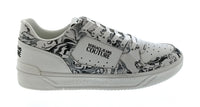 Versace Jeans Couture Versace Jeans Couture White/Grey Mens Baroque Court Sneakers-