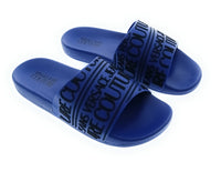 Versace Jeans Couture Versace Jeans Couture Blue Signature Script Pool Slide-