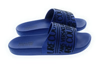 Versace Jeans Couture Versace Jeans Couture Blue Signature Script Pool Slide-