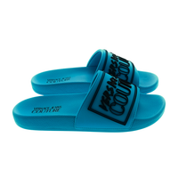 Versace Jeans Couture Versace Jeans Couture Bright Blue Signature Pool Slide-