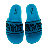 Versace Jeans Couture Versace Jeans Couture Bright Blue Signature Pool Slide-
