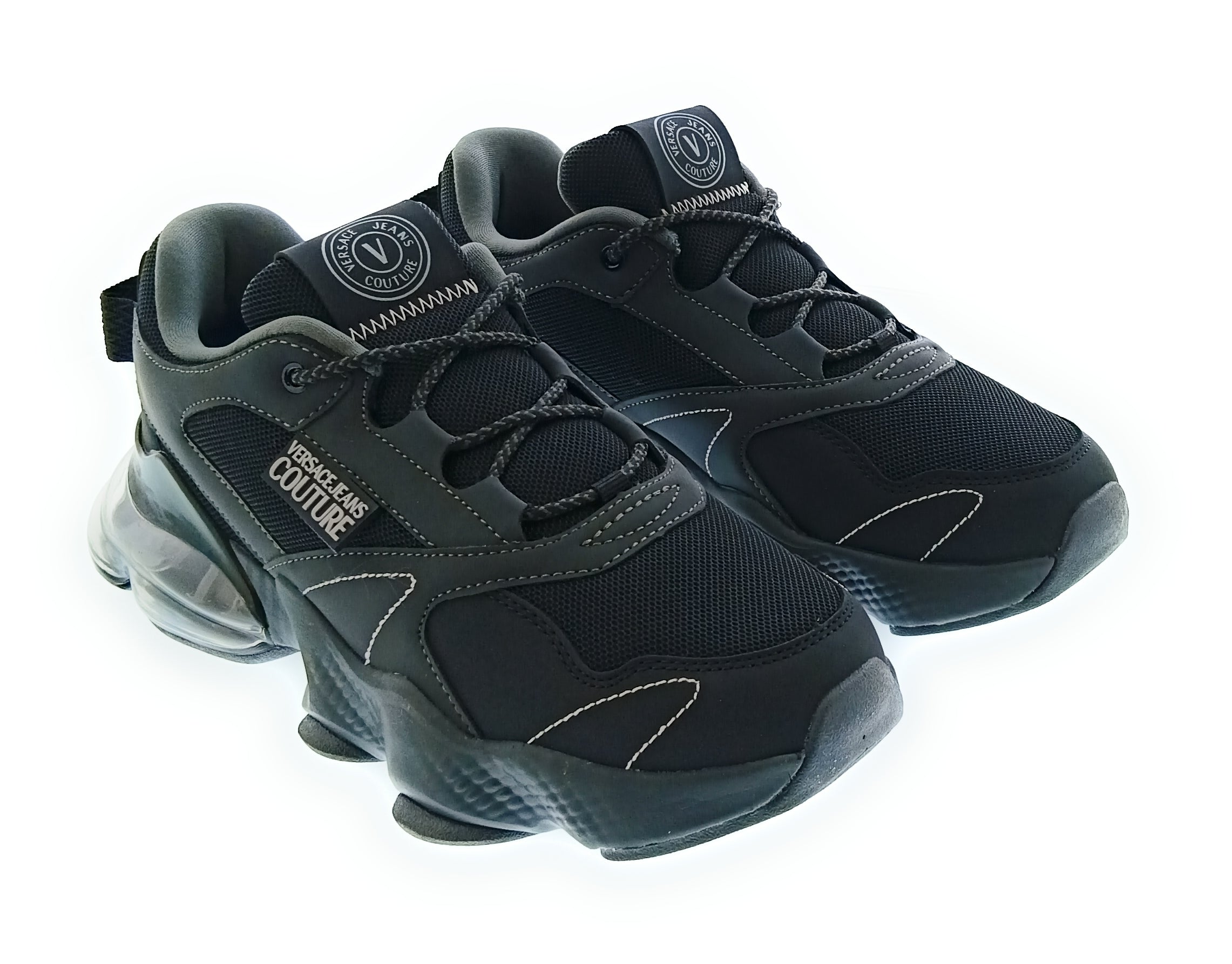 Versace Jeans Couture Versace Jeans Couture Black Mens Chunky Fashion Sneakers-