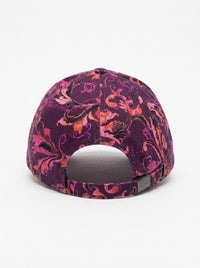 Versace Jeans Couture Women's Pink/Burgundy Baroque Logo Baseball Cap