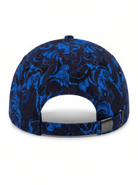 Versace Jeans Couture Women's Blue Baroque Logo Baseball Cap