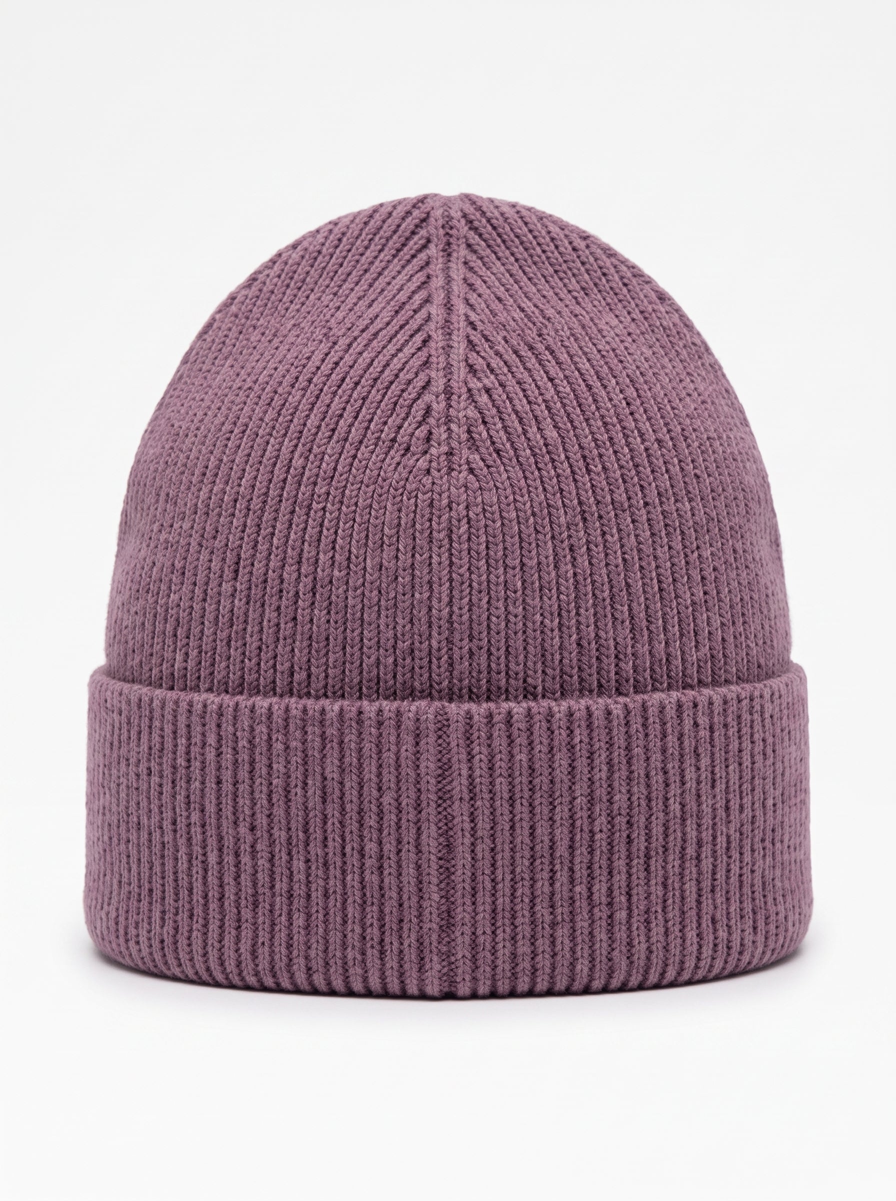 Versace Jeans Couture Womens Lavender Ribbed Knit Logo Patch Beanie