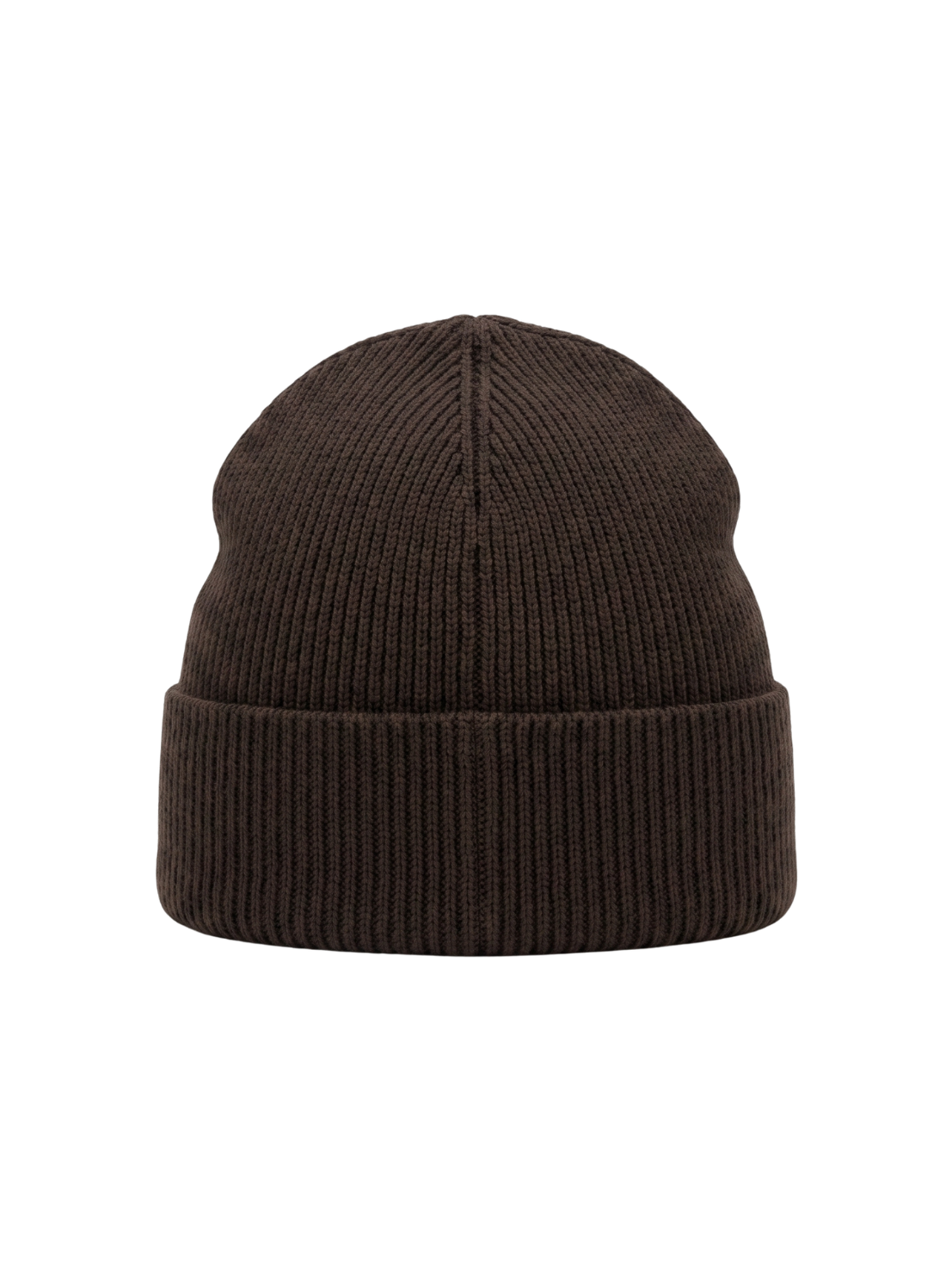 Versace Jeans Couture Men's Black Ribbed Knit Logo Patch Beanie
