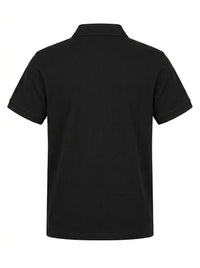 Versace Jeans Couture Versace Jeans Couture Black Polo Shirt – Classic Medallion Chest Logo-