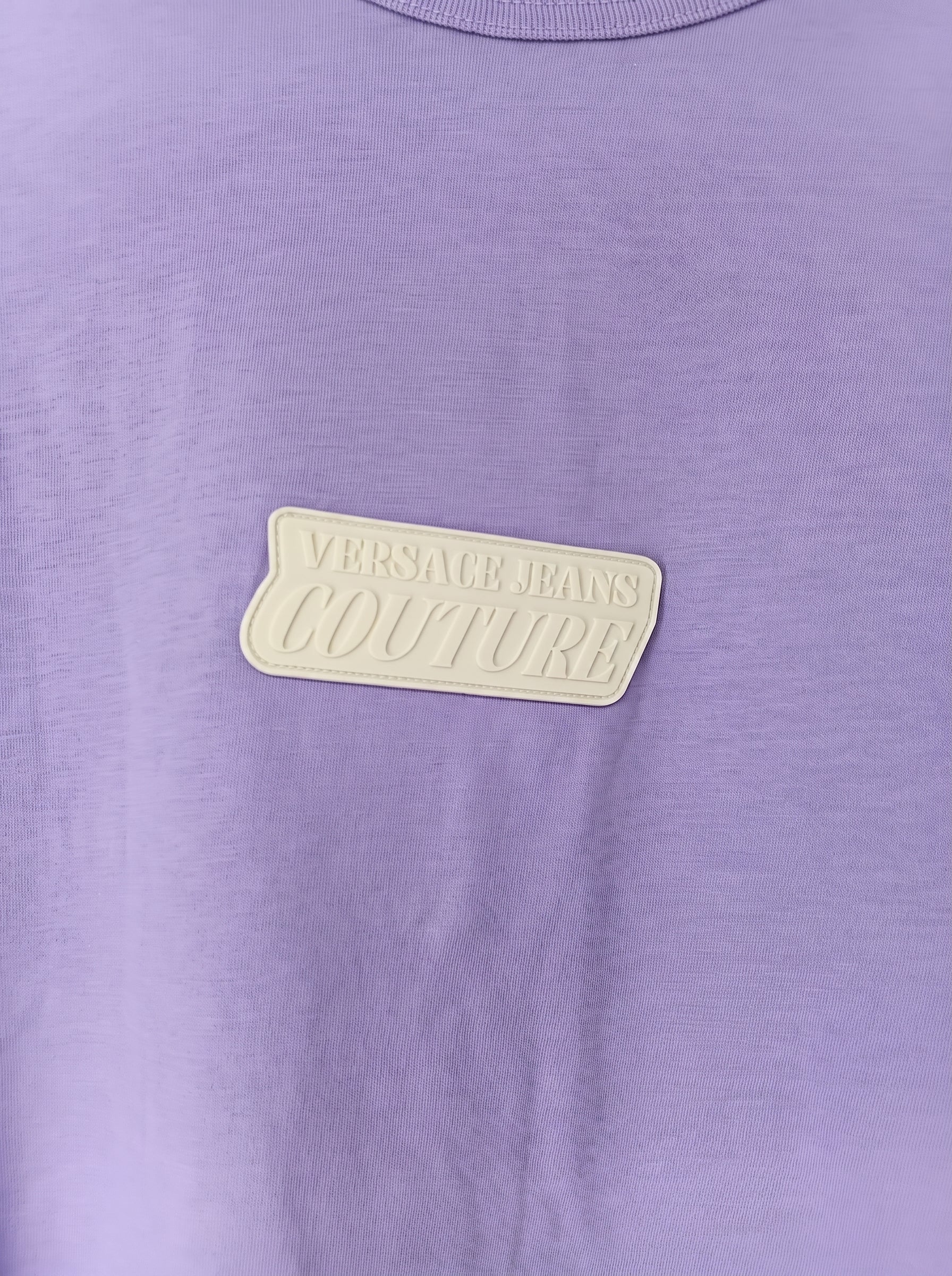 Versace Jeans Couture Versace Jeans Couture Lilac T-Shirt – Classic Signature  Logo-